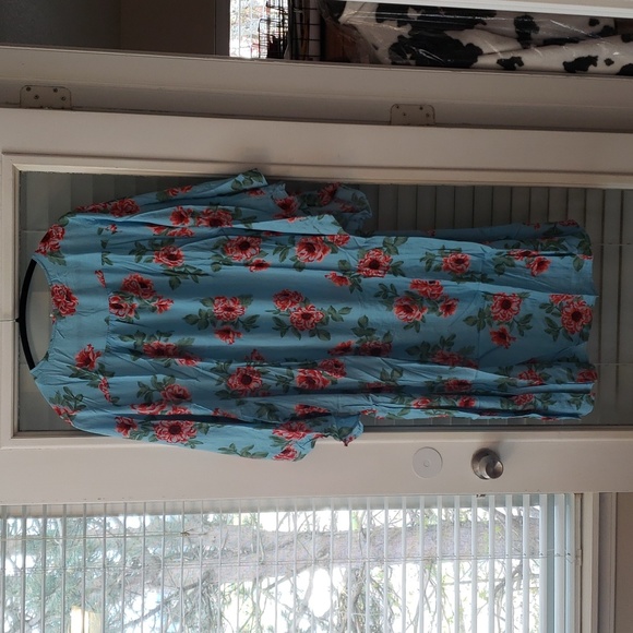 Kimono-blue floral - Picture 10 of 11